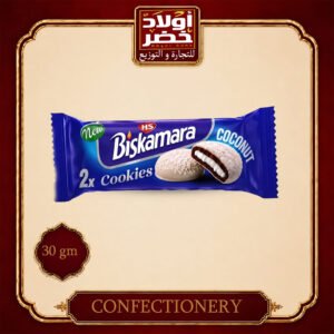 بسكمارا كوكيز ش بيضاء جوز هند5ج "12ق:12ع